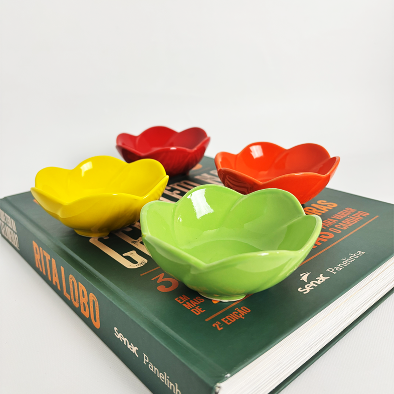 4 Mini Bowls Rita Porcelana Coloridas