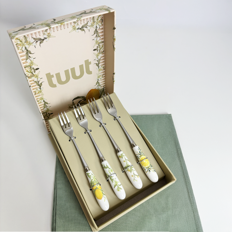 Kit 4 Talheres Limone - Garfo de Sobremesa