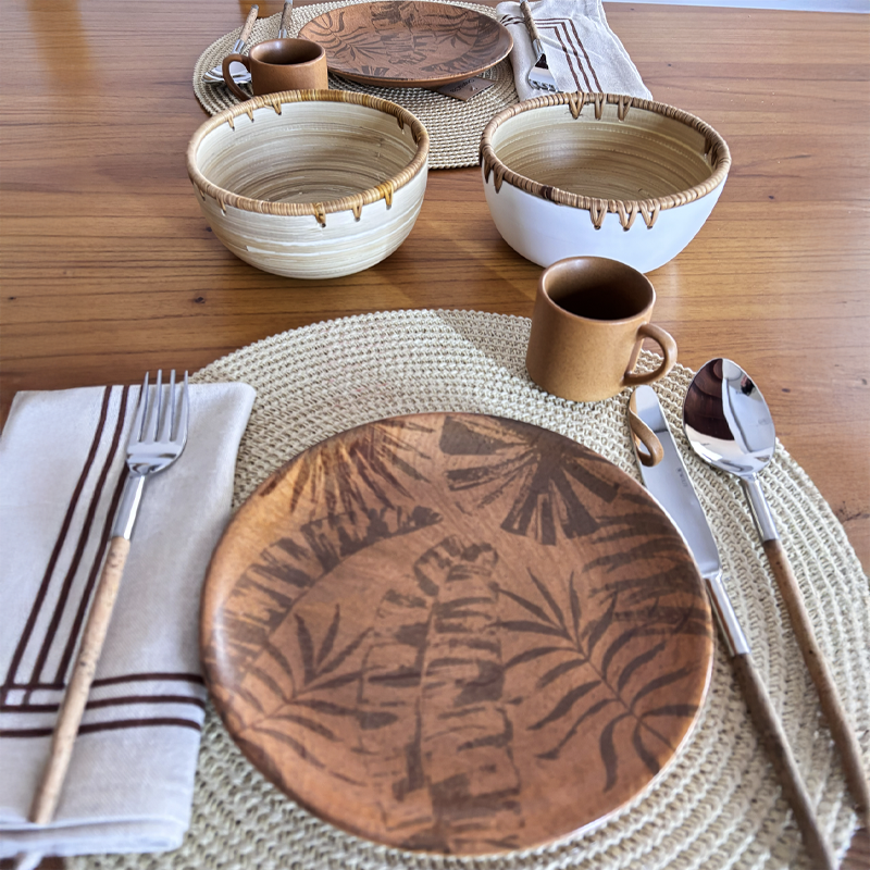 PRATO DE SOBREMESA PALM TREE