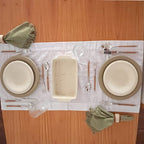 Caminho de mesa Cores com detalhe em ponto ajour Casa Pitaya