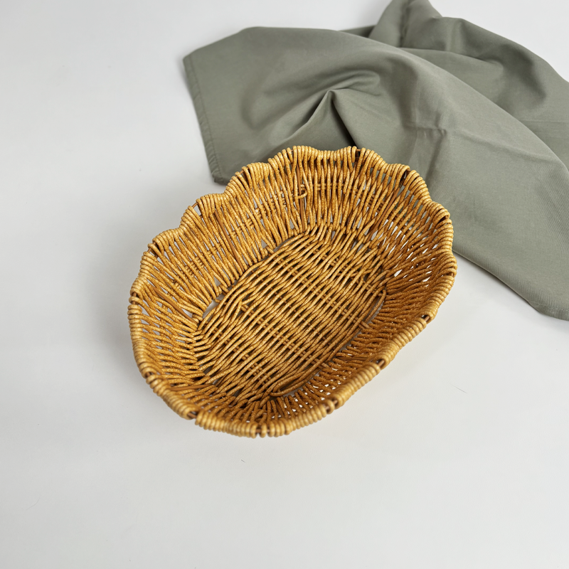 Cesta Pipa decorativa em fibra natural Casa Pitaya