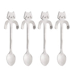 Kit 4 Colheres Gatinho