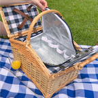 CESTO DE PIQUENIQUE XADREZ MARINHO