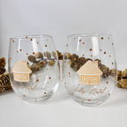 KIT DE DOIS COPOS FELIZ NATAL GINGER