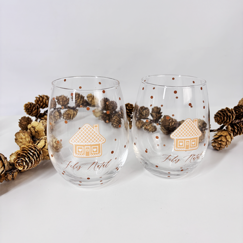 KIT DE DOIS COPOS FELIZ NATAL GINGER