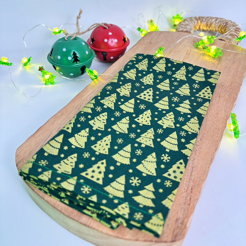 GUARDANAPO NATAL DOURADO