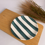 PRATO DE SOBREMESA LINHAS E LISTRAS