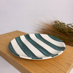 PRATO DE SOBREMESA LINHAS E LISTRAS