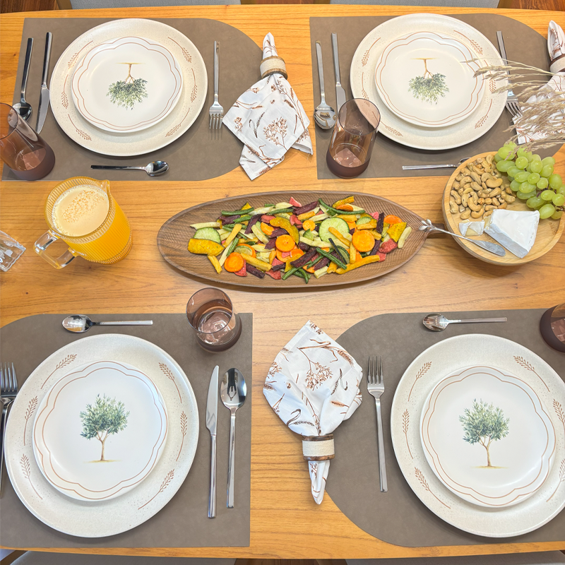 PRATO FOLHAS E TRIGOS