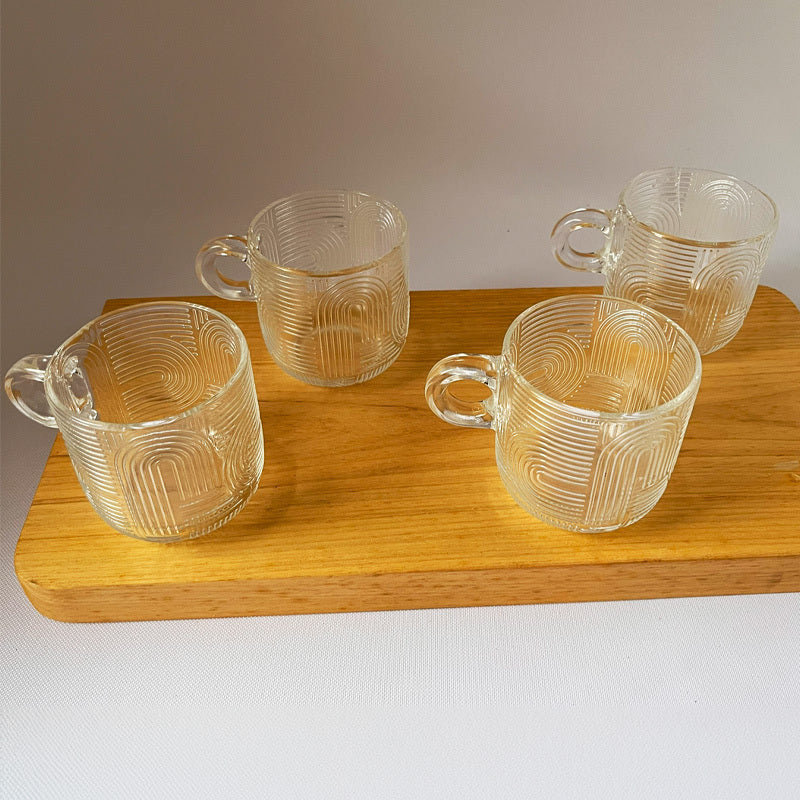 JOGO 4 CANECAS DE VIDRO FRANKFURT