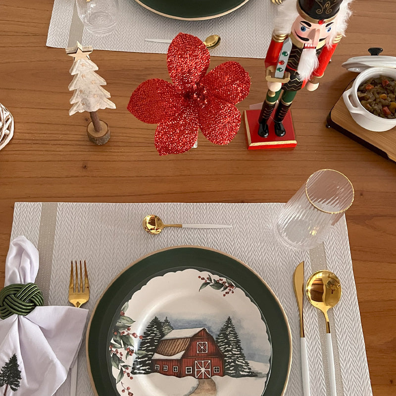 MAGNOLIA COM GLITTER VERMELHA