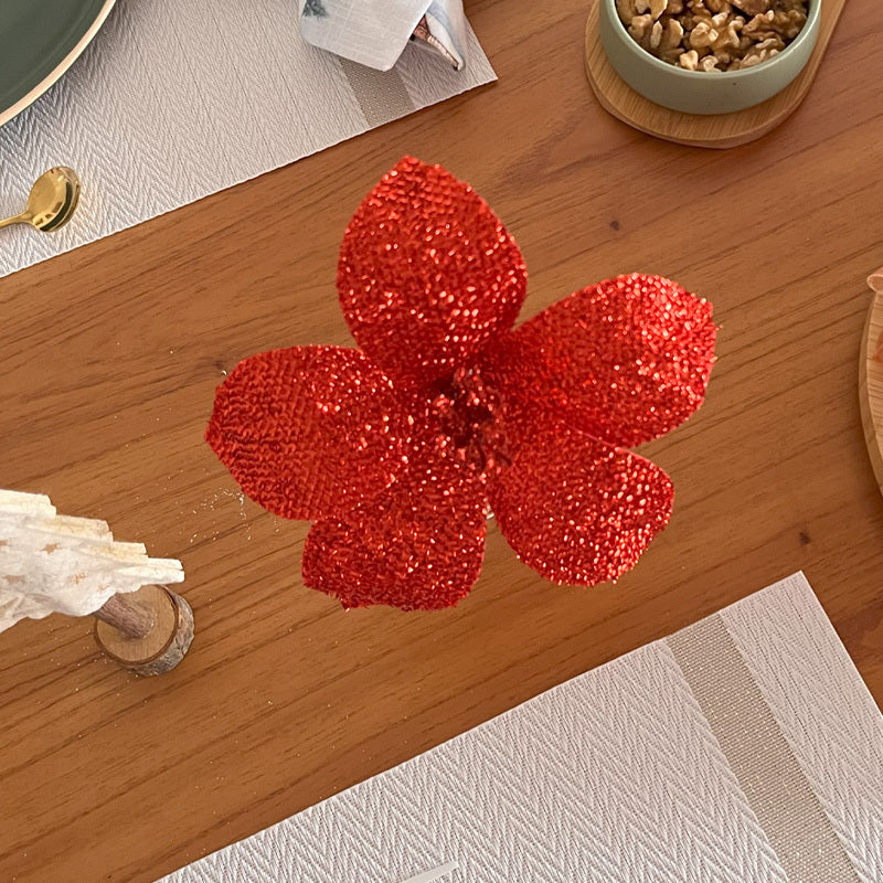 MAGNOLIA COM GLITTER VERMELHA