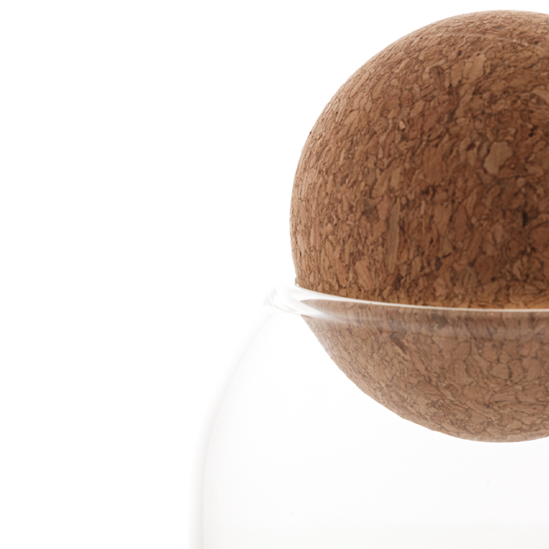 POTE VIDRO NATURAL CORK