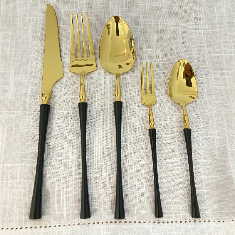 KIT DE TALHERES COLEÇÃO ÉBANO PRETO