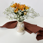 Vaso Belle em cerâmica branca para flores Casa Pitaya