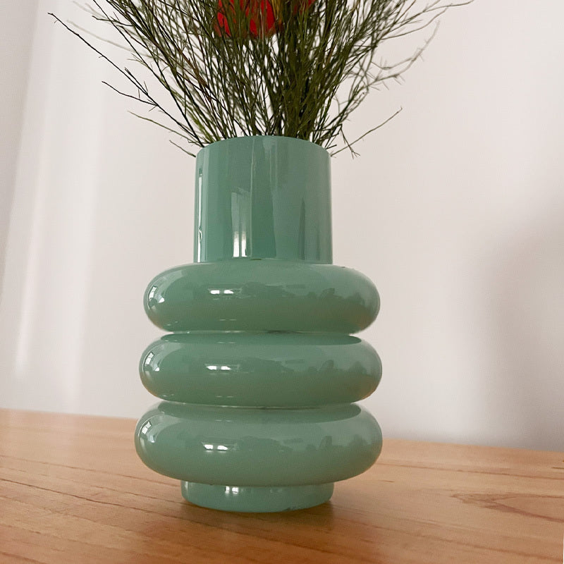 Vaso Gomos decorativo em cerâmica Casa Pitaya