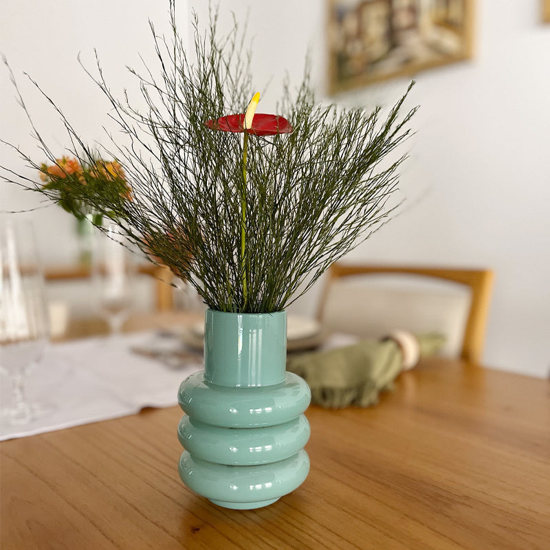 Vaso Gomos decorativo em cerâmica Casa Pitaya