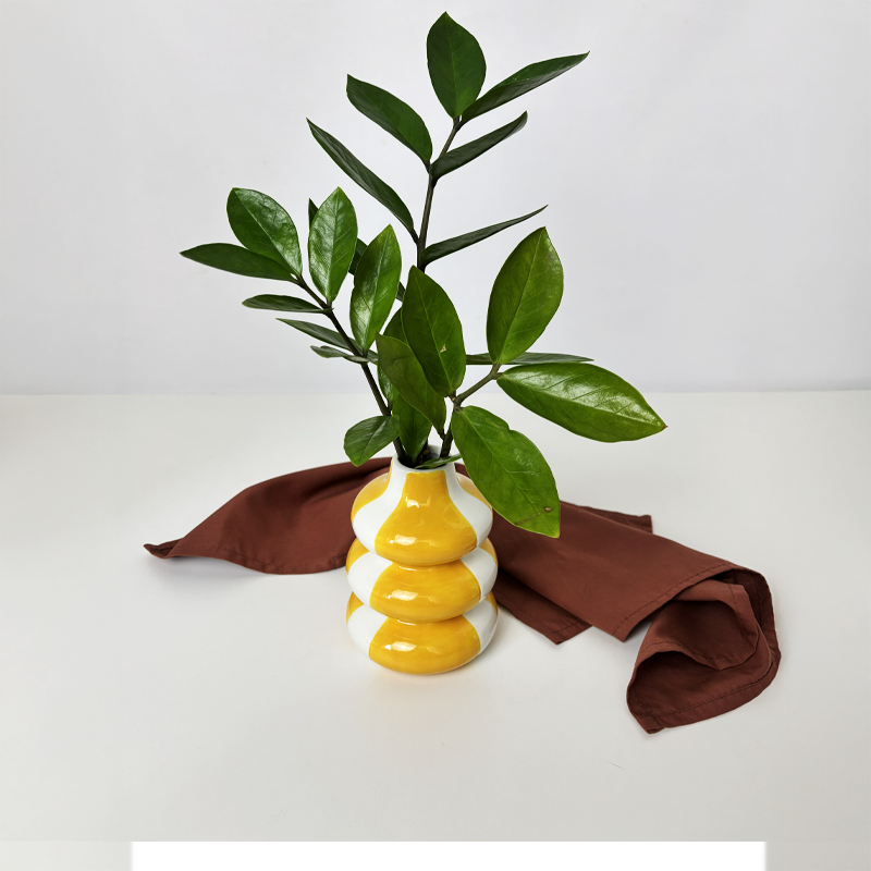 Vaso Limone decorativo temático em cerâmica Casa Pitaya