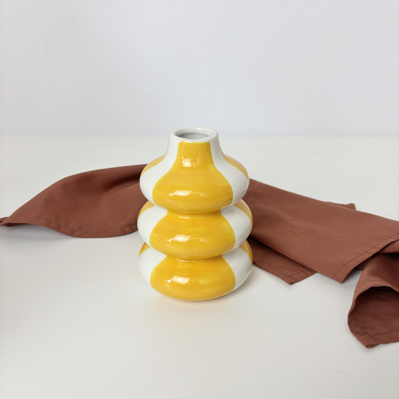Vaso Limone decorativo temático em cerâmica Casa Pitaya