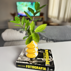 Vaso Limone decorativo temático em cerâmica Casa Pitaya
