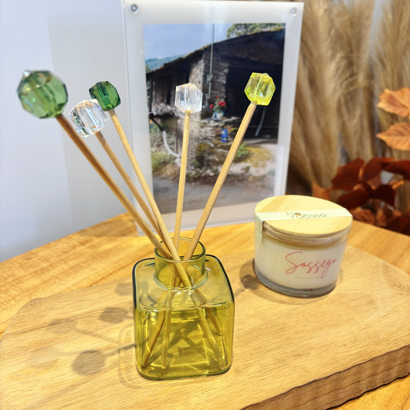 Vaso Parfum decorativo verde Casa Pitaya